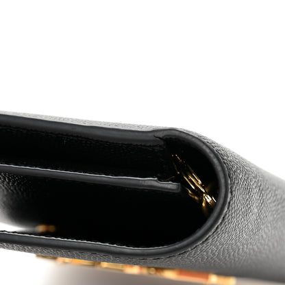 Saint Laurent Grain De Poudre Uptown Chain Wallet Black 12 of 12