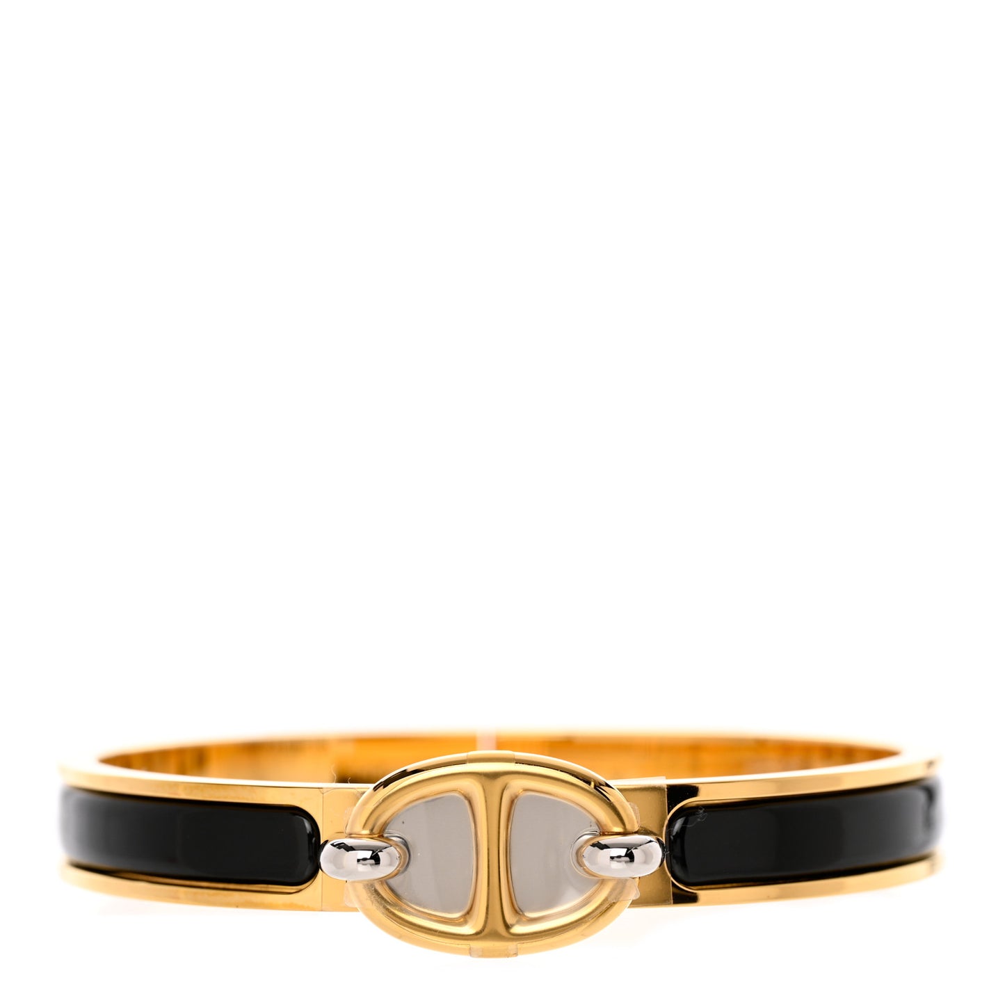 Enamel Mini Clic Chaine d'Ancre Bracelet PM Black