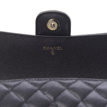 Chanel Caviar Quilted Glasses Case With Chain Black 6 of 12