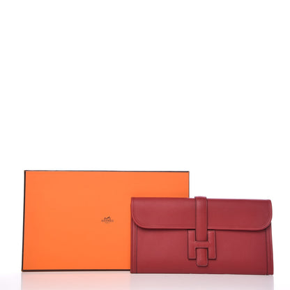 Hermes Swift Jige Elan 29 Clutch Rouge Grenat 8 of 8