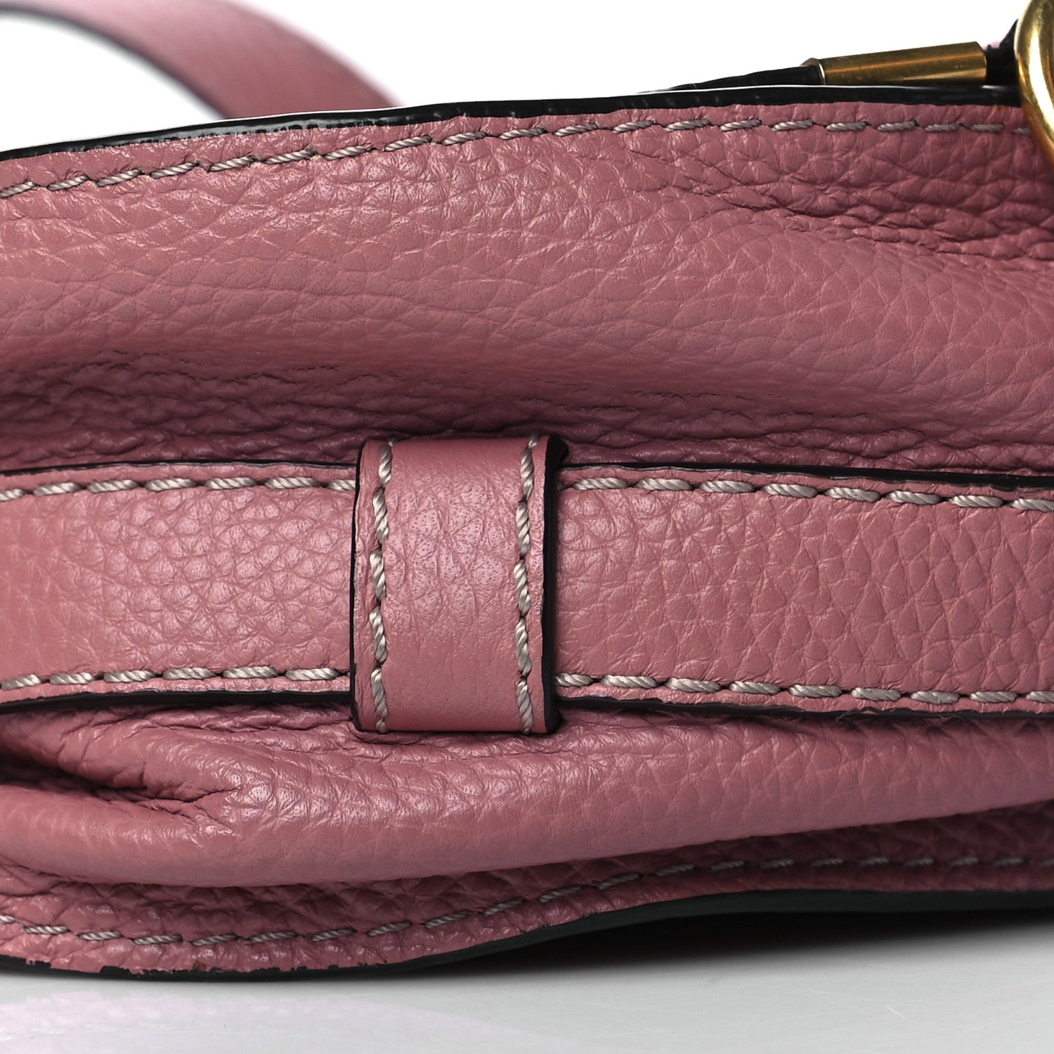 Chloe Calfskin Mini Marcie Round Crossbody Bag Rusty Pink 10 of 11