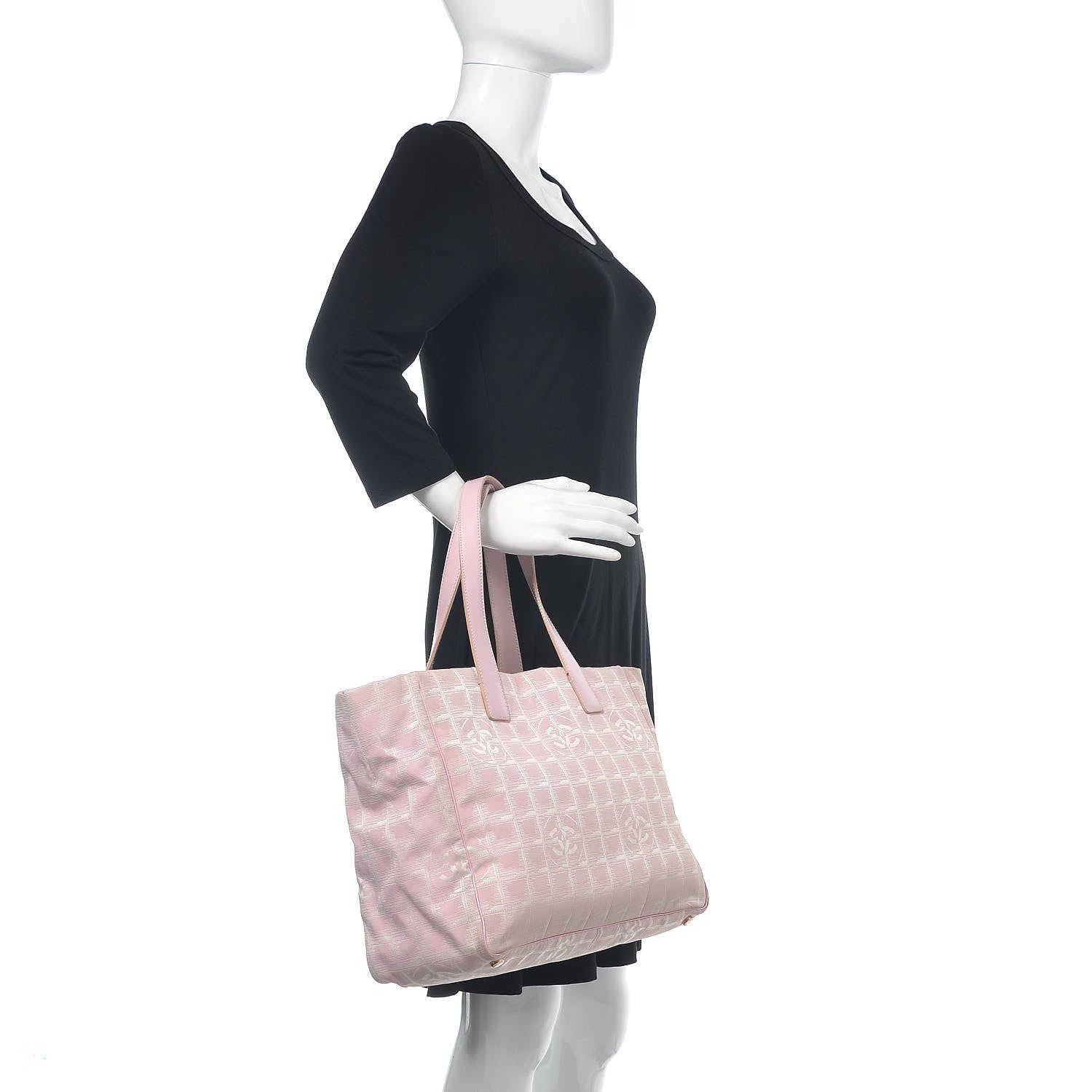 Chanel Nylon Travel Large Tote Pink 2 of 15