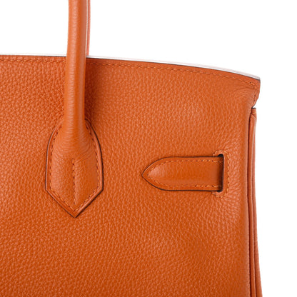Hermes Togo Birkin 30 Orange 12 of 37
