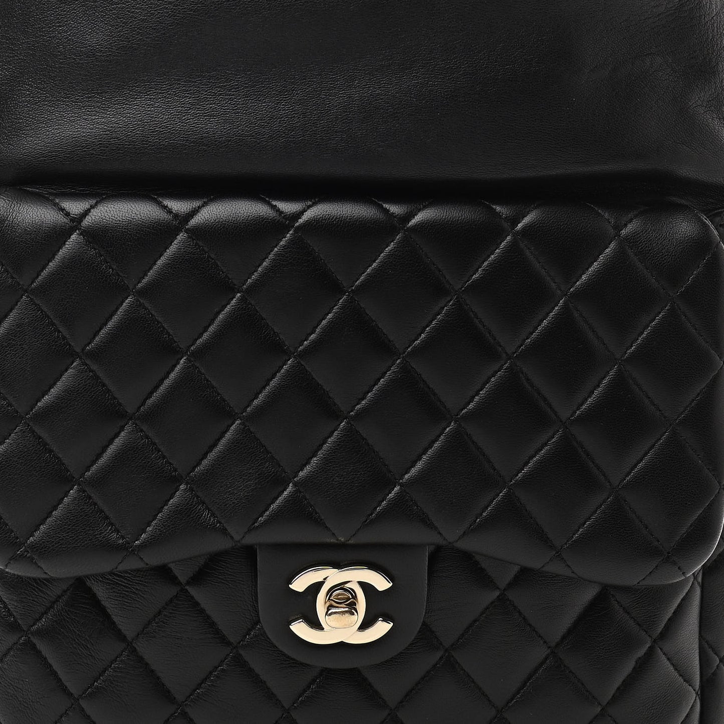 Lambskin Quilted Large In Seoul Backpack Navy