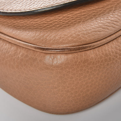Gucci Pebbled Calfskin Medium Soho Flap Crossbody Camelia 11 of 14