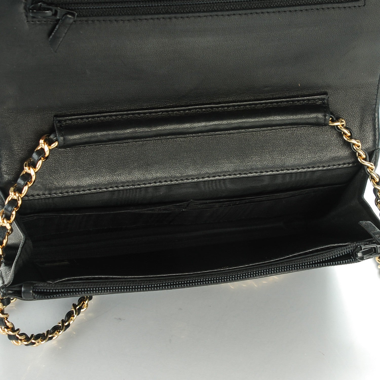 Chanel Caviar Timeless CC Wallet On Chain WOC Black 5 of 8