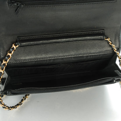 Chanel Caviar Timeless CC Wallet On Chain WOC Black 5 of 8