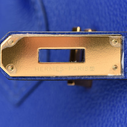Hermes Togo Birkin 30 Bleu Electrique 27 of 31