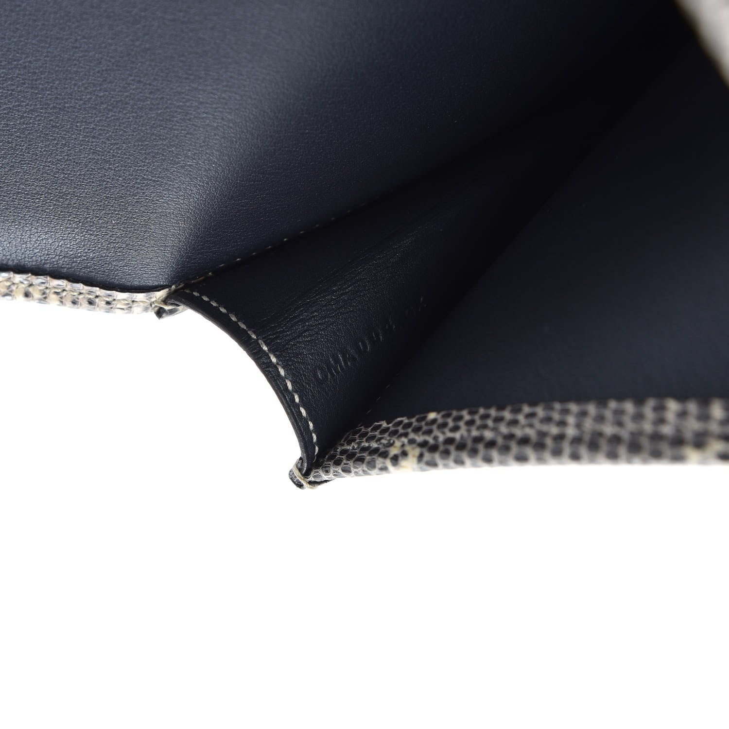 Hermes Swift Lizard Jige Elan Touch 29 Clutch Bleu Nuit Ombre 7 of 10