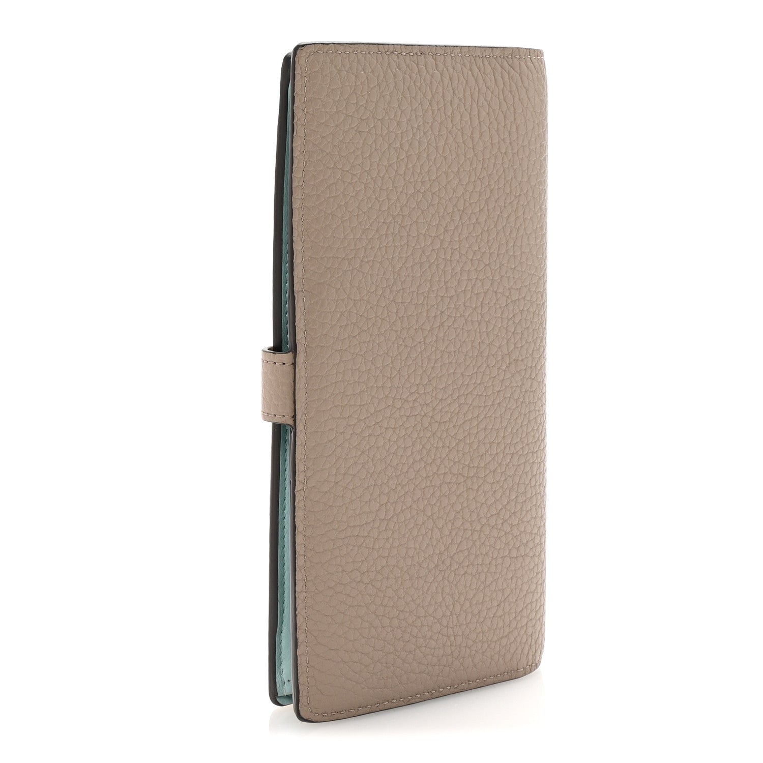 Louis Vuitton Taurillon LV Vertical Capucines Wallet Galet Aquamarine 3 of 6
