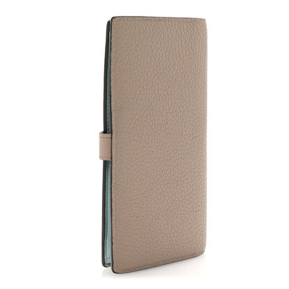 Louis Vuitton Taurillon LV Vertical Capucines Wallet Galet Aquamarine 3 of 6
