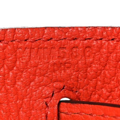 Hermes Evercolor Kelly Retourne 28 Orange Poppy 27 of 41