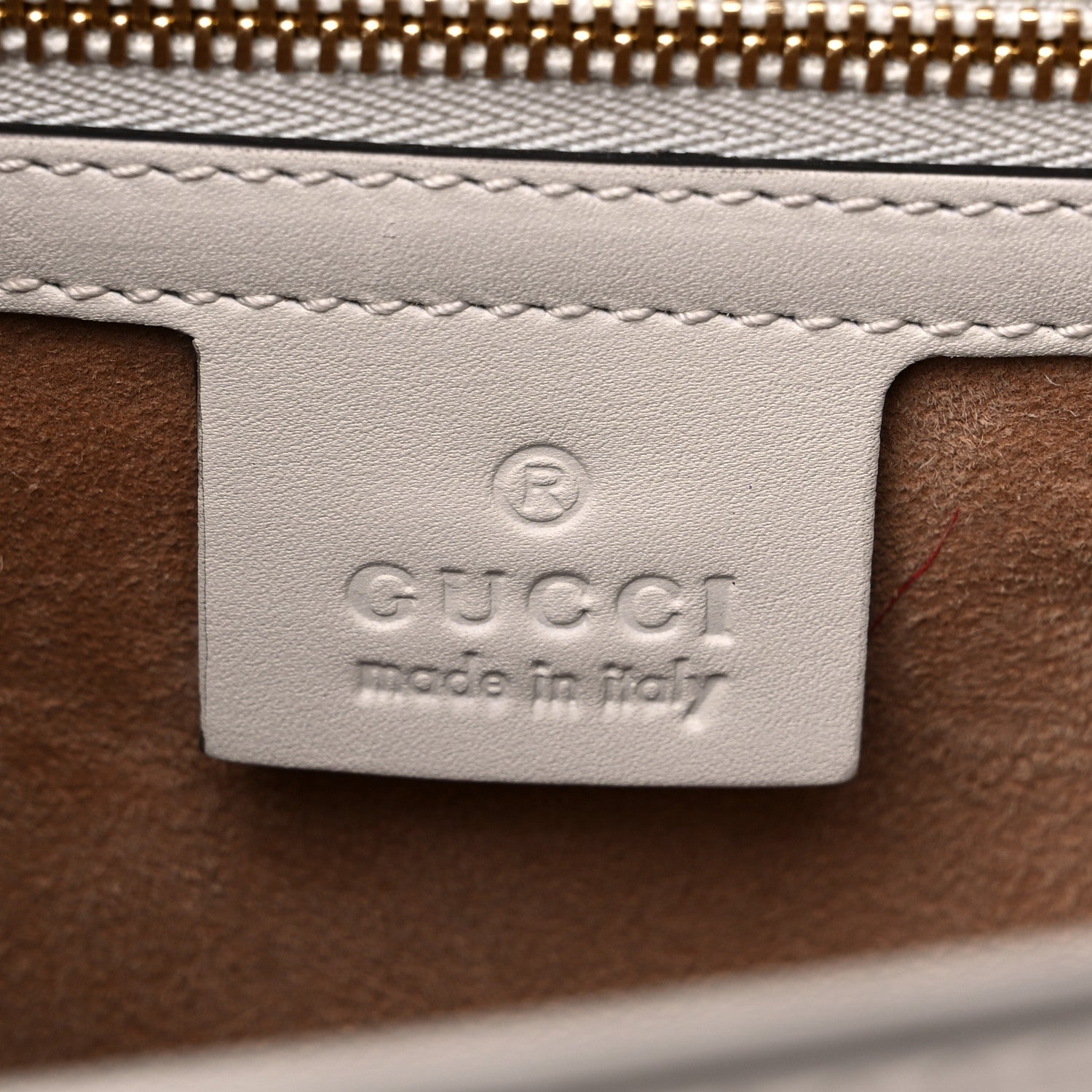 Gucci Calfskin Small Sylvie Shoulder Bag Off White 5 of 10