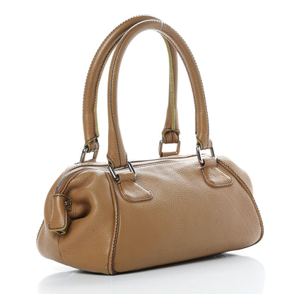 Chanel Calfskin Small Tassel Bowler Light Brown 3 of 22