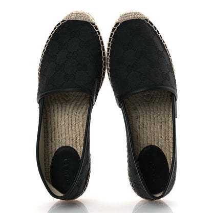 Gucci Monogram Espadrilles 37.5 Blue Black 2 of 13