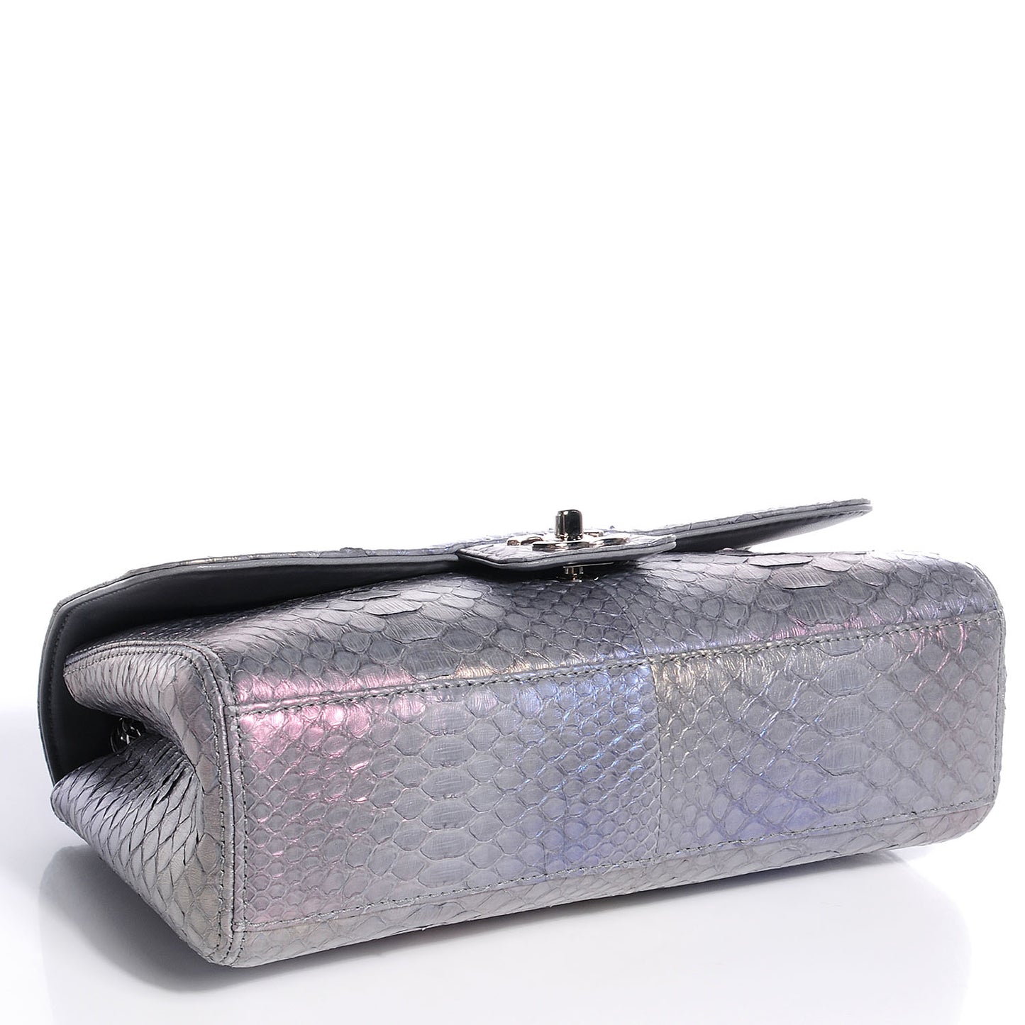Iridescent Python Soho Tassel Medium Flap Multicolor