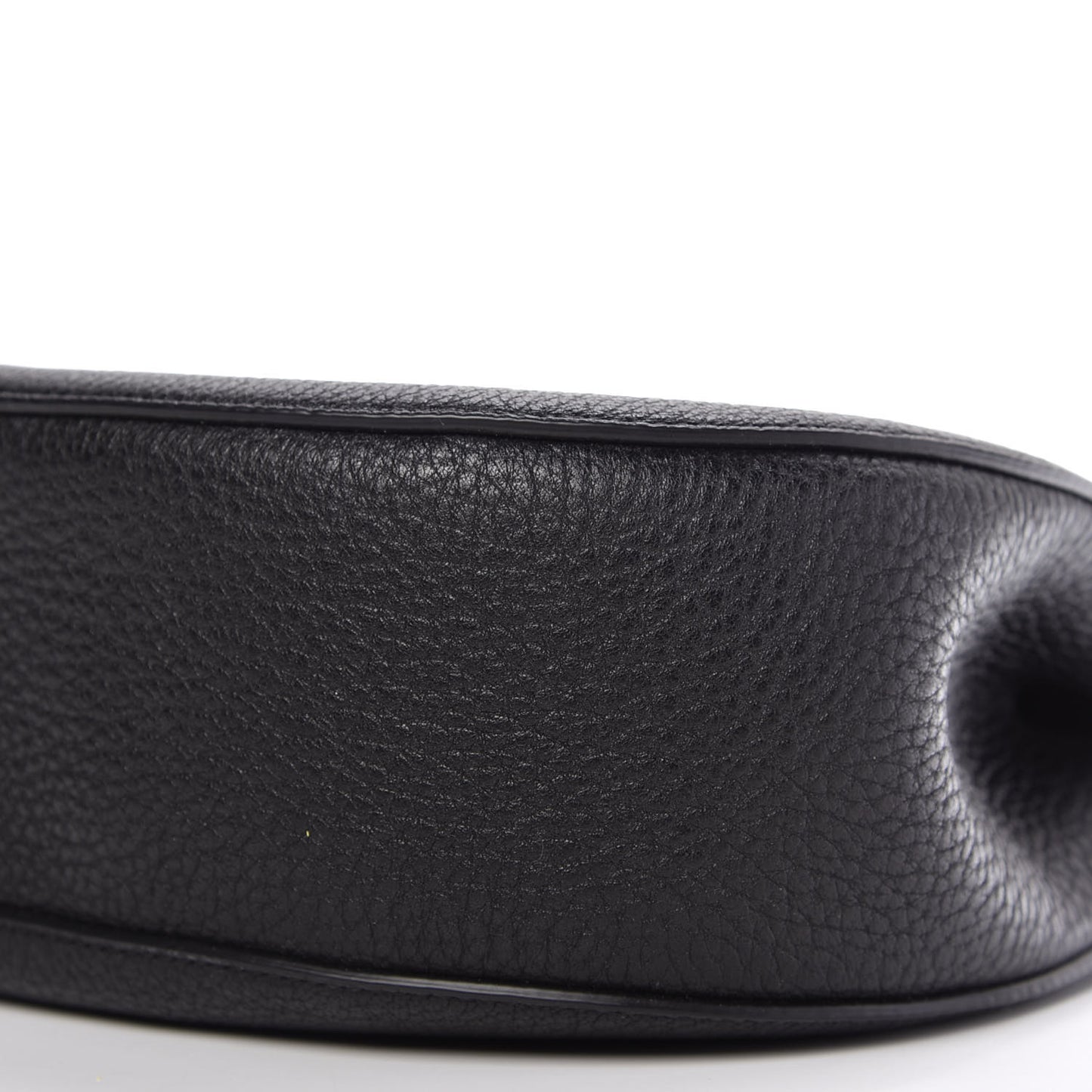 Grained Lambskin Drew Shoulder Bag Black