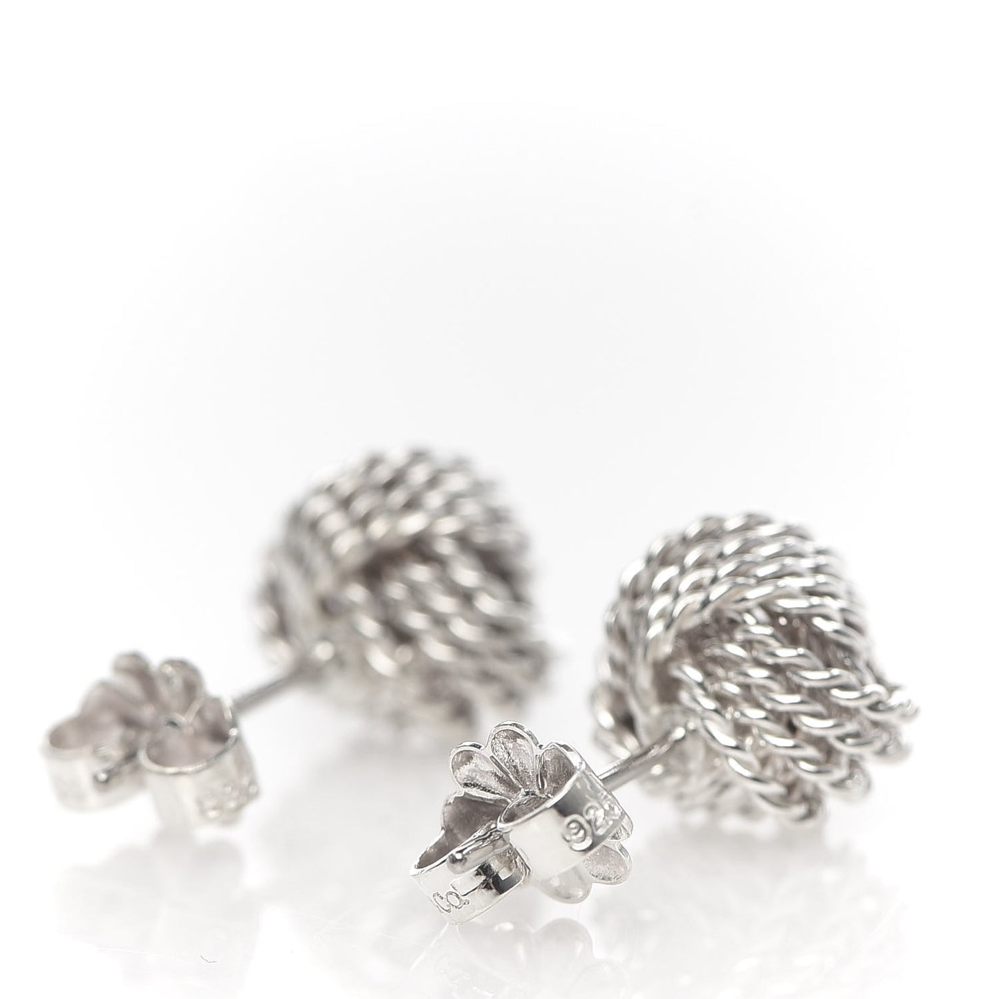 Sterling Silver Twist Knot Earrings