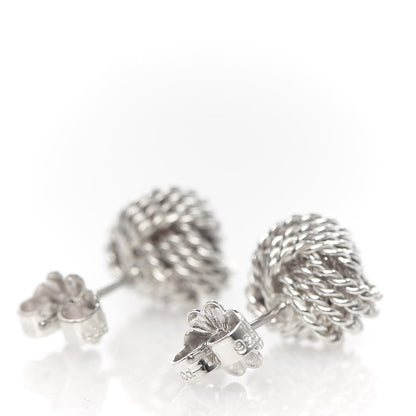 Tiffany Sterling Silver Twist Knot Earrings 3 of 5