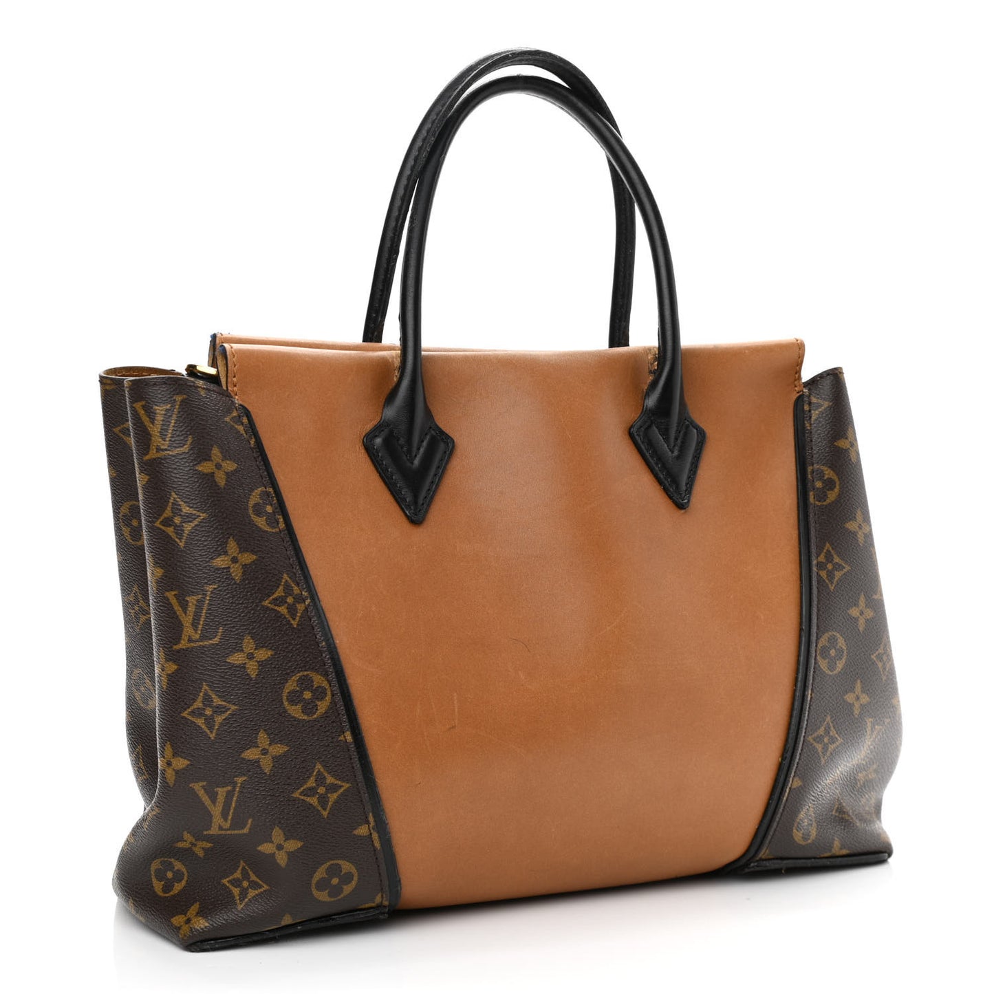 Monogram Cuir Orfevre Tote W PM Noisette