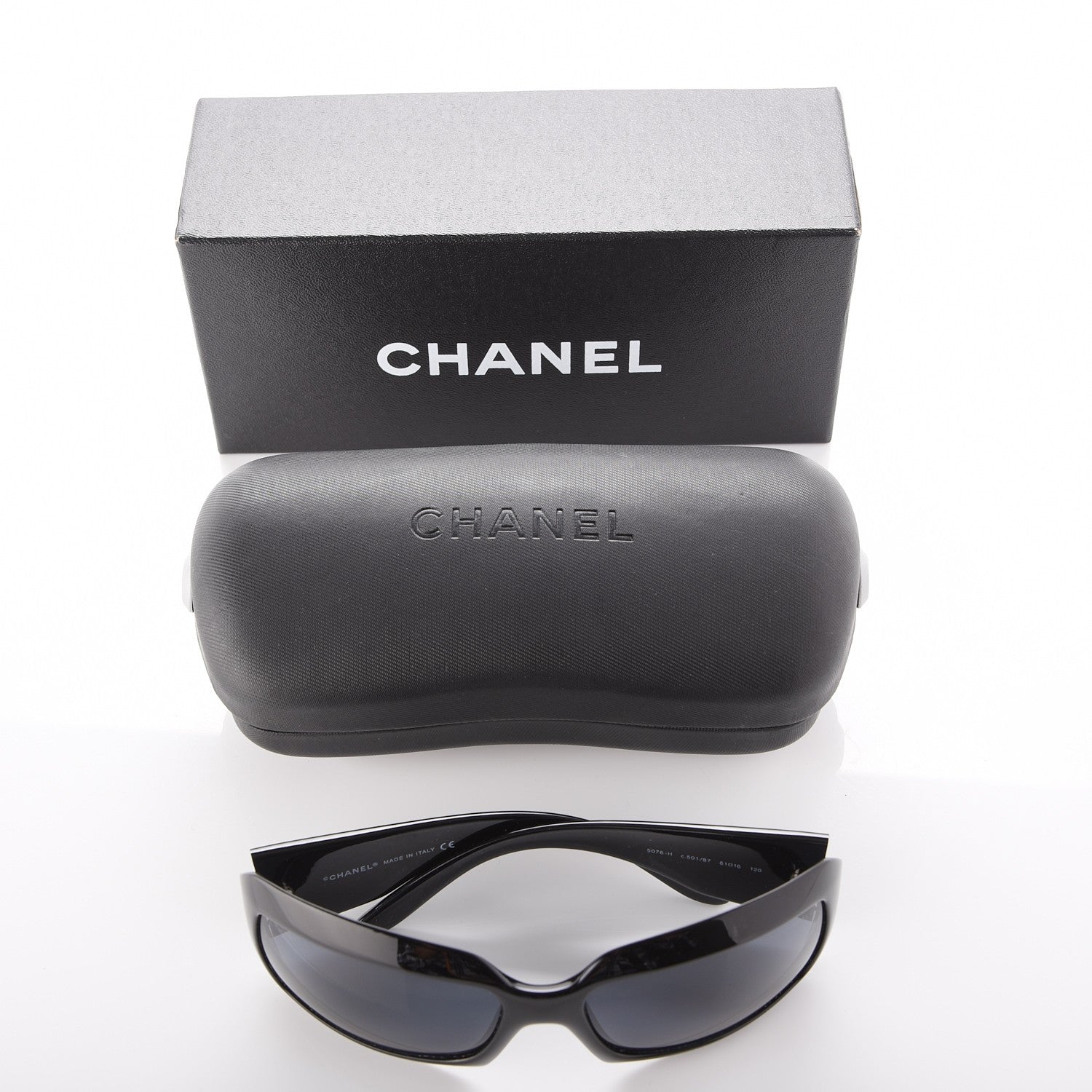 Chanel Mother of Pearl CC Sunglasses 5076-H Black 8 of 8