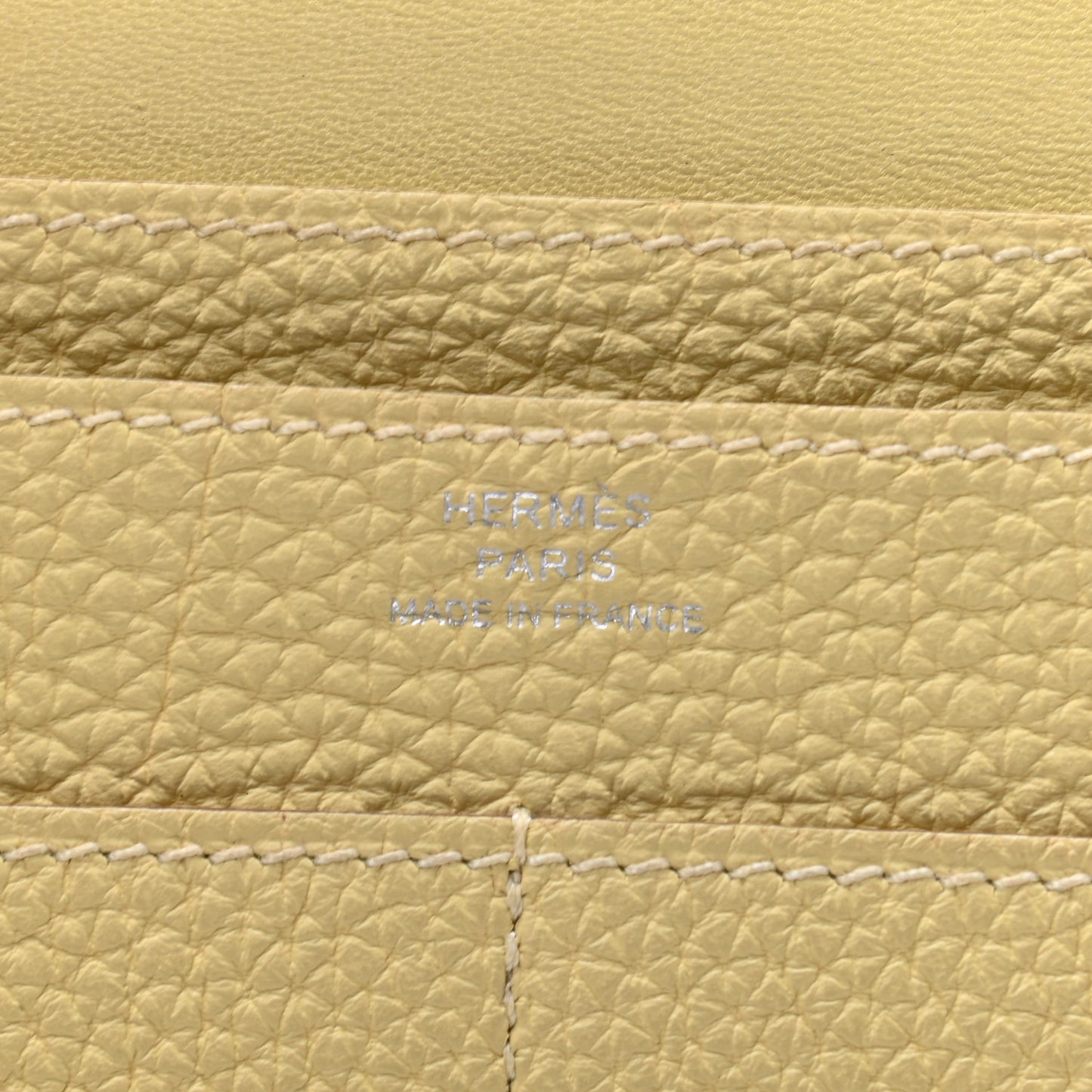 Togo Dogon Duo Wallet Jaune Poussin