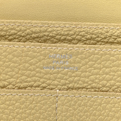 Hermes Togo Dogon Duo Wallet Jaune Poussin 6 of 9