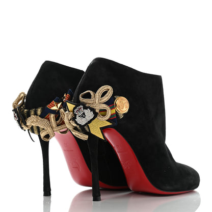 Christian Louboutin Veau Velours Galobella 100 Booties 37 Black 4 of 13
