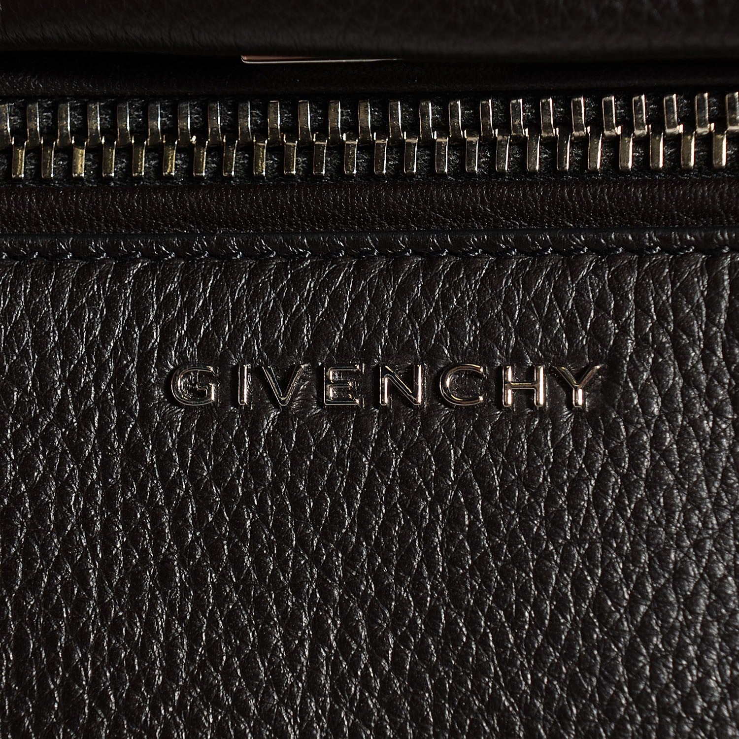 Givenchy Waxy Grained Calfskin Medium Pandora Pure Flap Bag Black 6 of 10