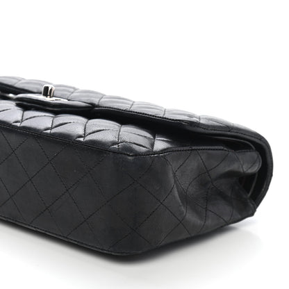 Chanel Lambskin Quilted Medium Double Flap Black 8 of 13