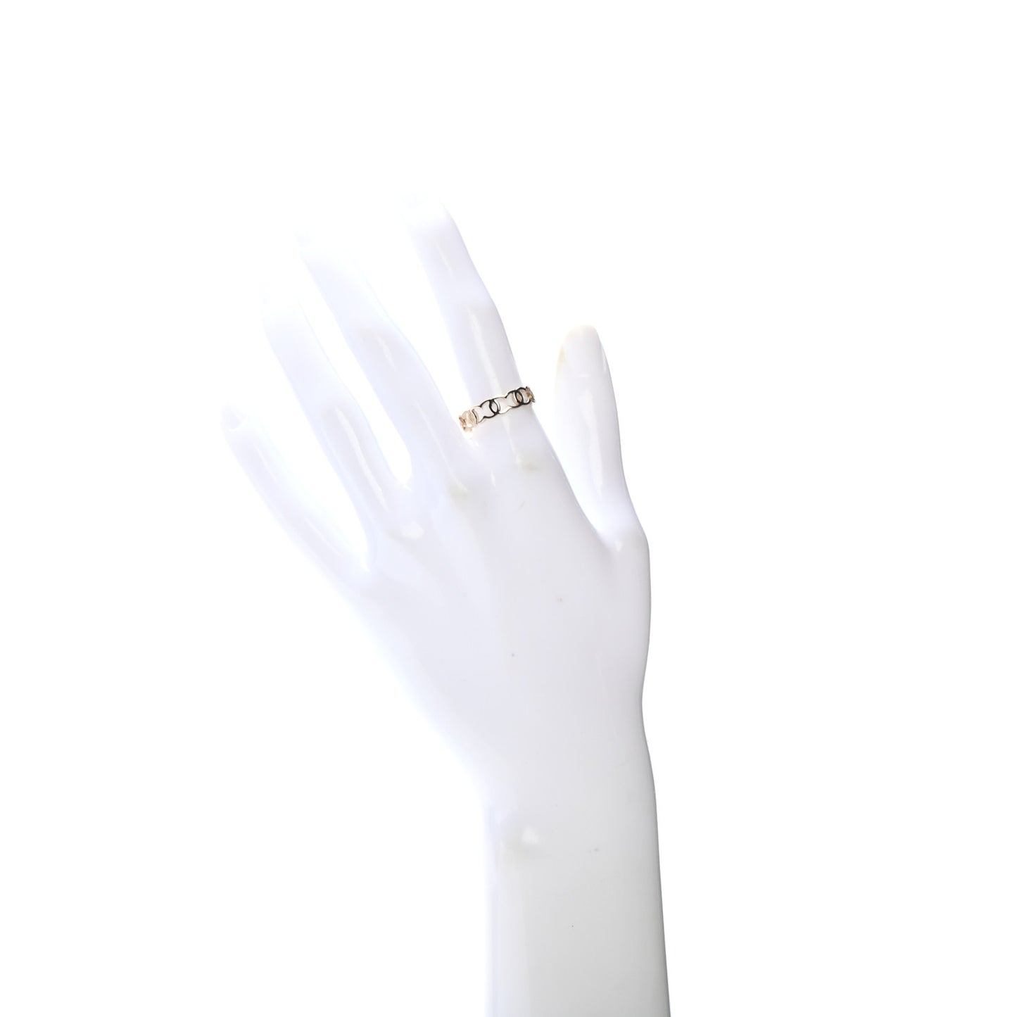 Metal CC Ring 6.75 Gold