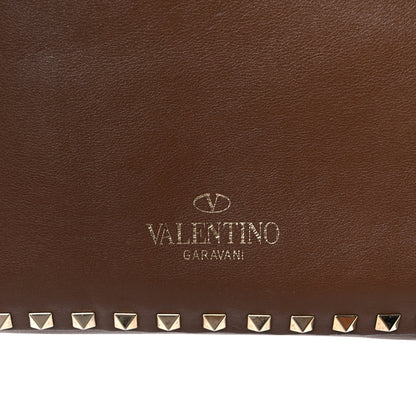 Valentino Garavani Vitello Medium Rockstud Tote Dark Noisette 7 of 21