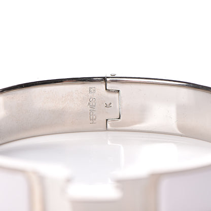 Hermes Enamel Narrow Clic Clac H Bracelet PM White 4 of 4