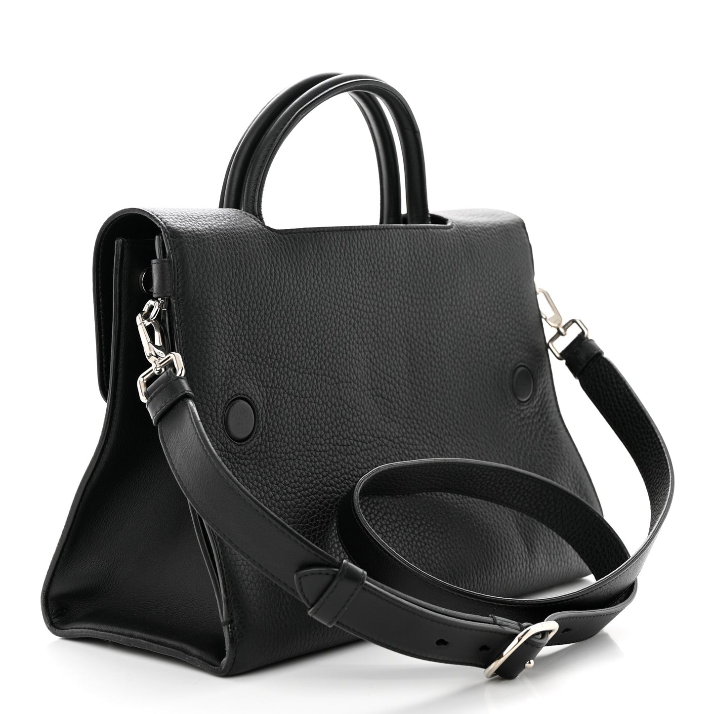 Grained Calfskin Medium Diorever Flap Black