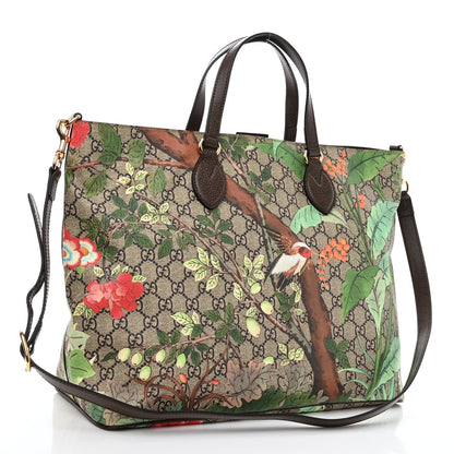 Gucci Soft GG Supreme Monogram Tian Medium Crossbody Tote Beige Multicolor New Acero 3 of 10