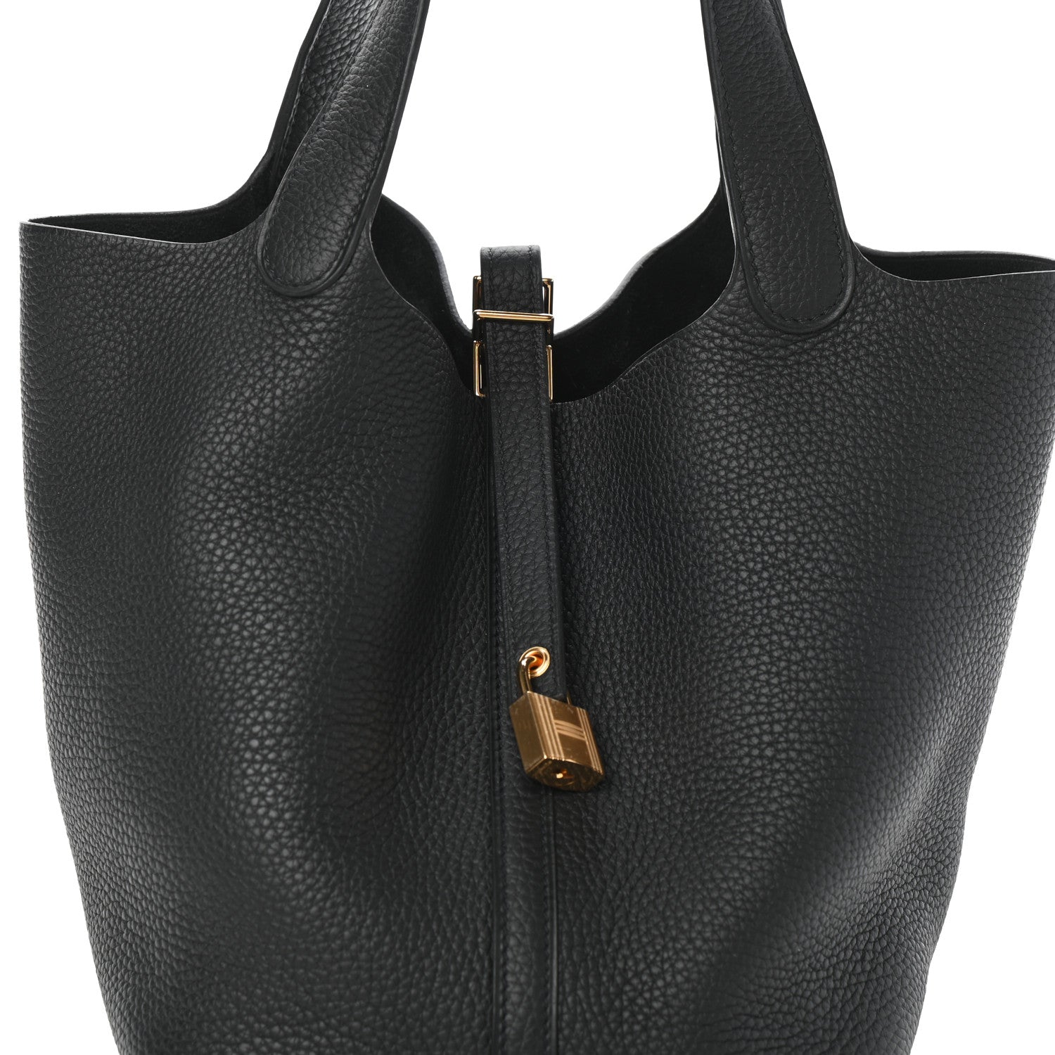 Hermes Taurillon Clemence Picotin Lock 22 MM Black 8 of 10