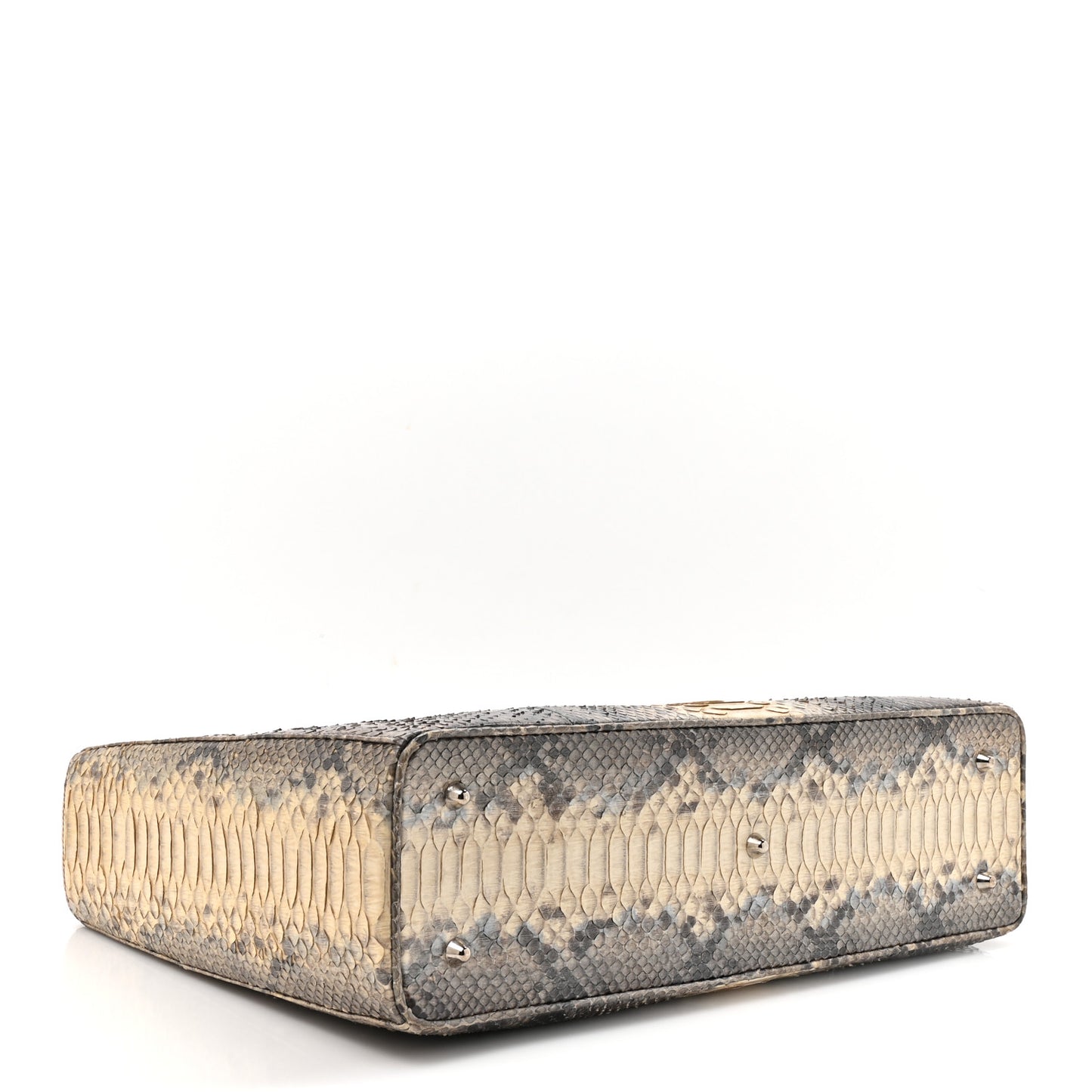 Snakeskin Extra Large Lady Dior Beige