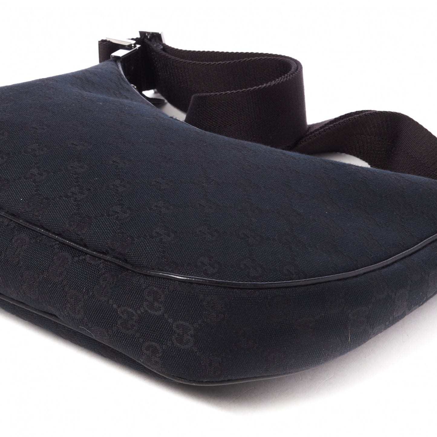 Monogram Medium Half Moon Hobo Black