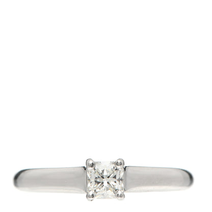 Tiffany Platinum Diamond .31ct Solitaire Lucida Engagement Ring 52 6 2 of 10