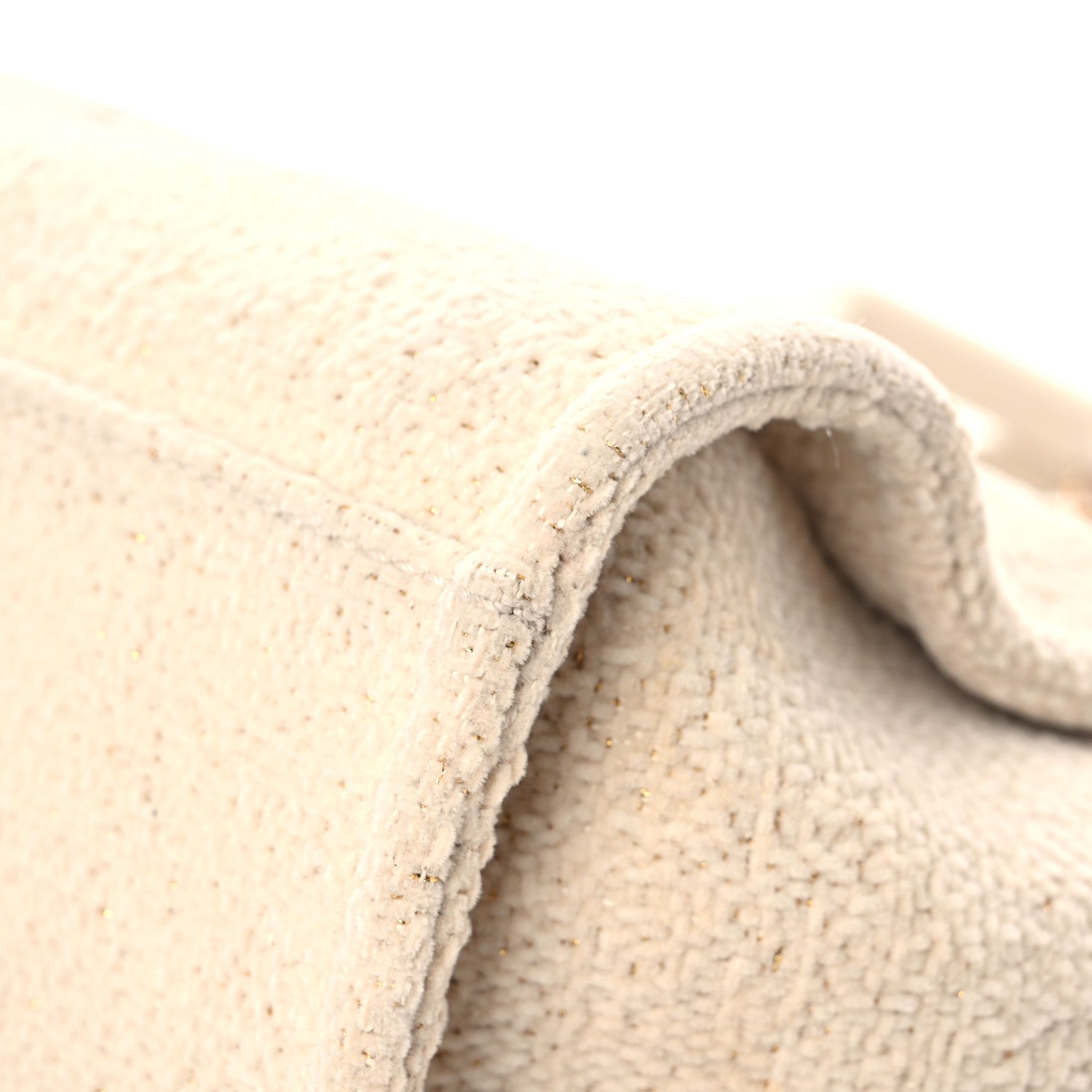 Chanel Lurex Boucle Medium Deauville Tote White 11 of 23
