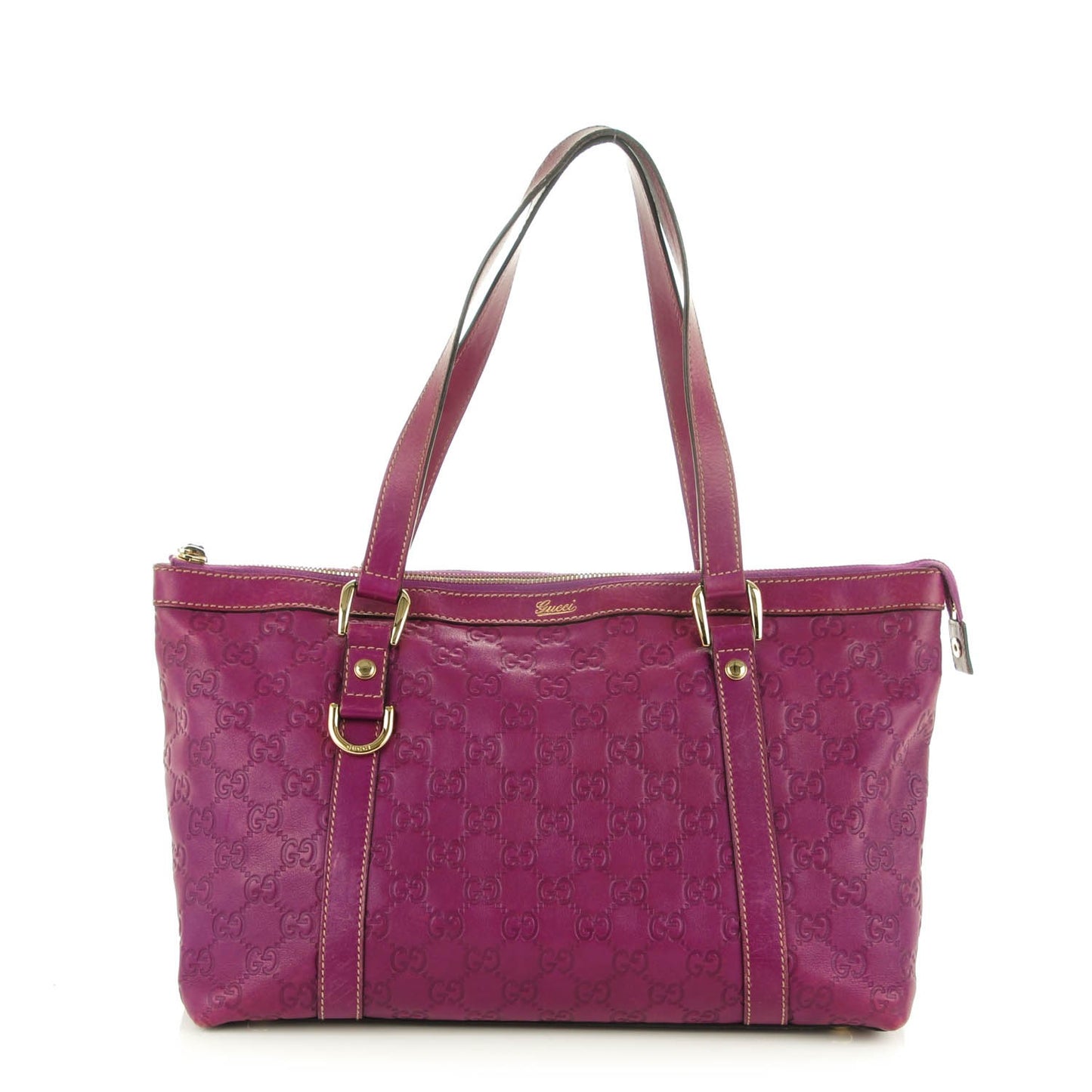 Guccissima Medium Abbey Tote Purple