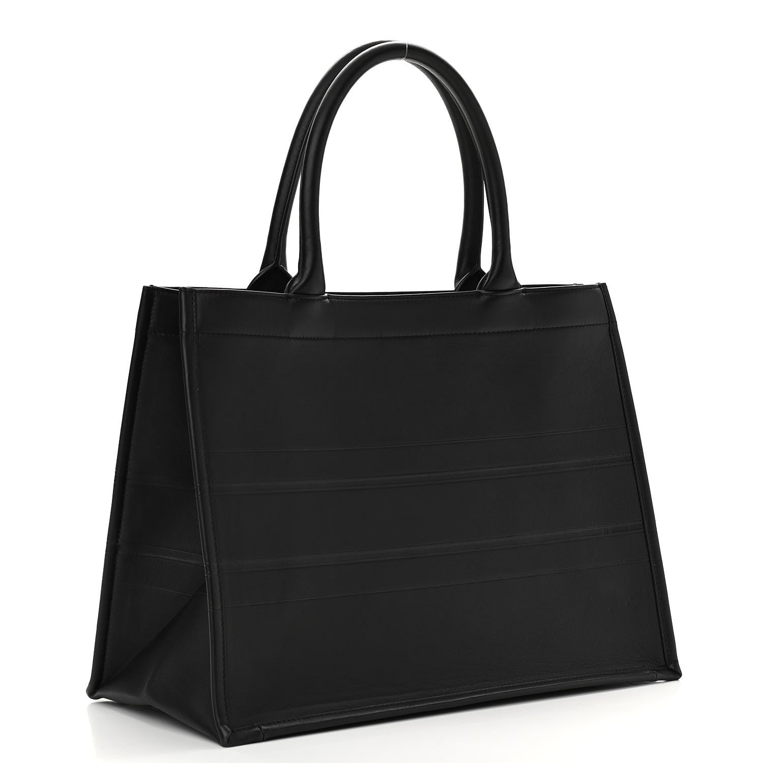 Christian Dior Calfskin Embossed Medium Book Tote Black 3 of 10