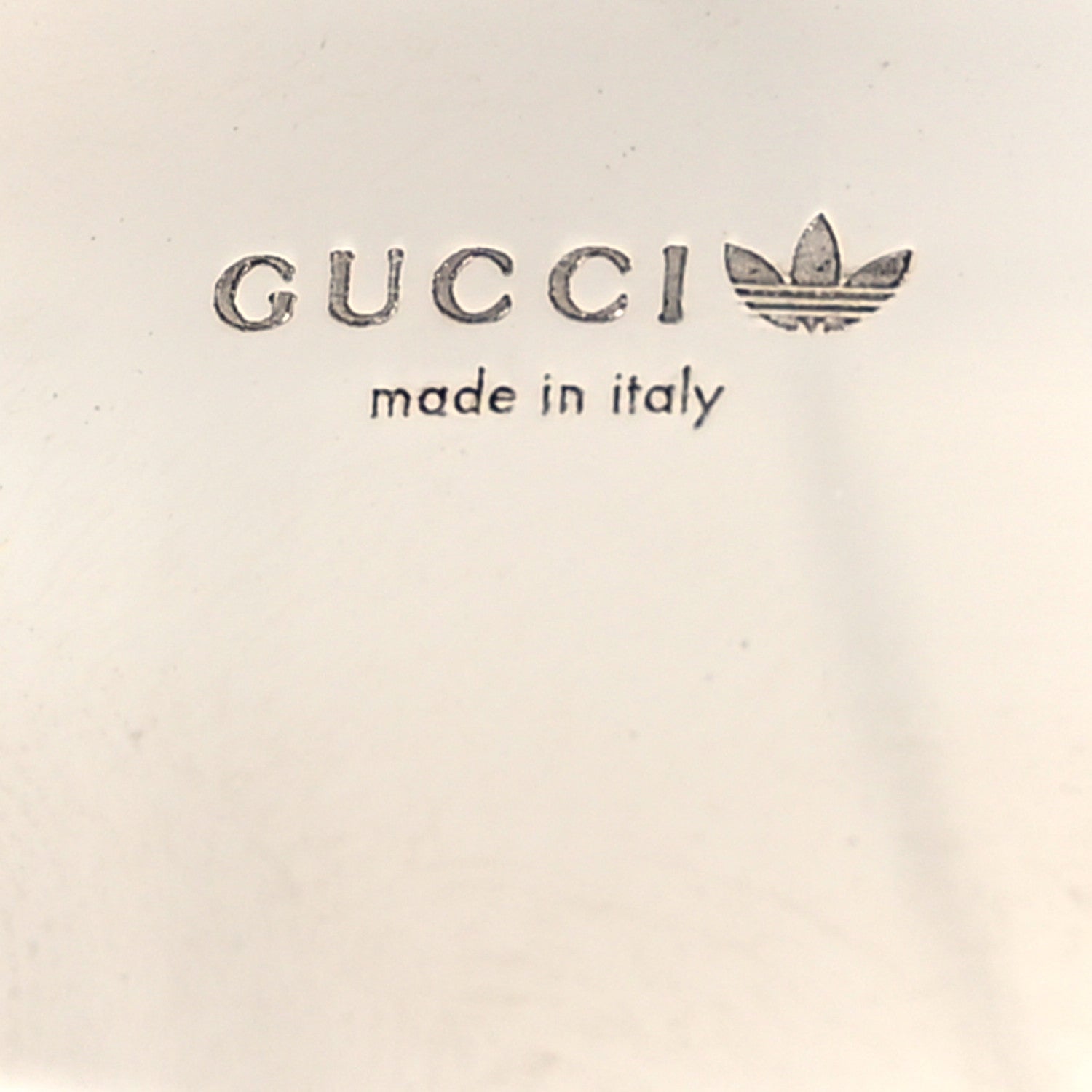 Gucci X ADIDAS Metal Enamel Cuff Bracelet S Silver Blue 1721951