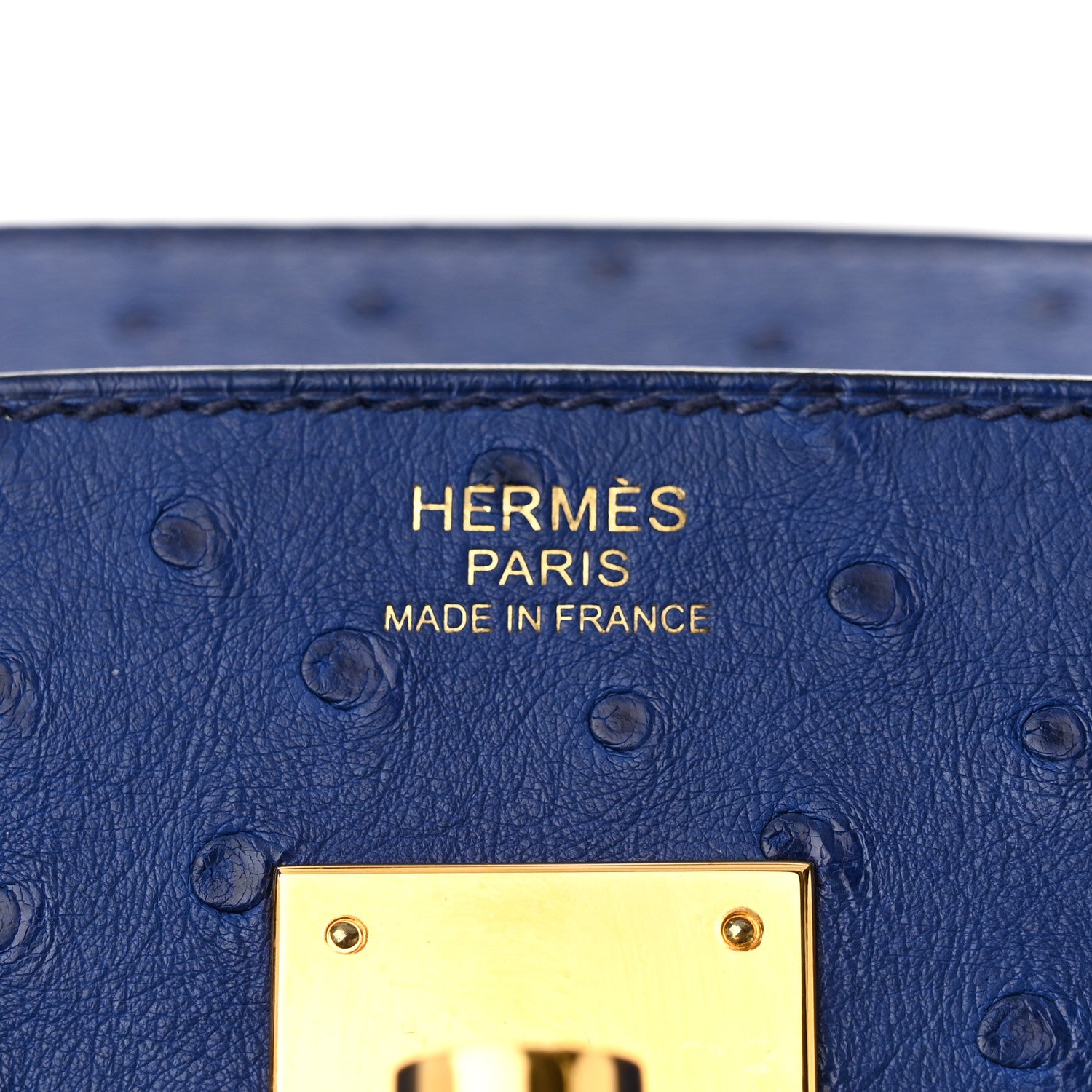 Hermes Ostrich Birkin 30 Bleu Saphir 6 of 11