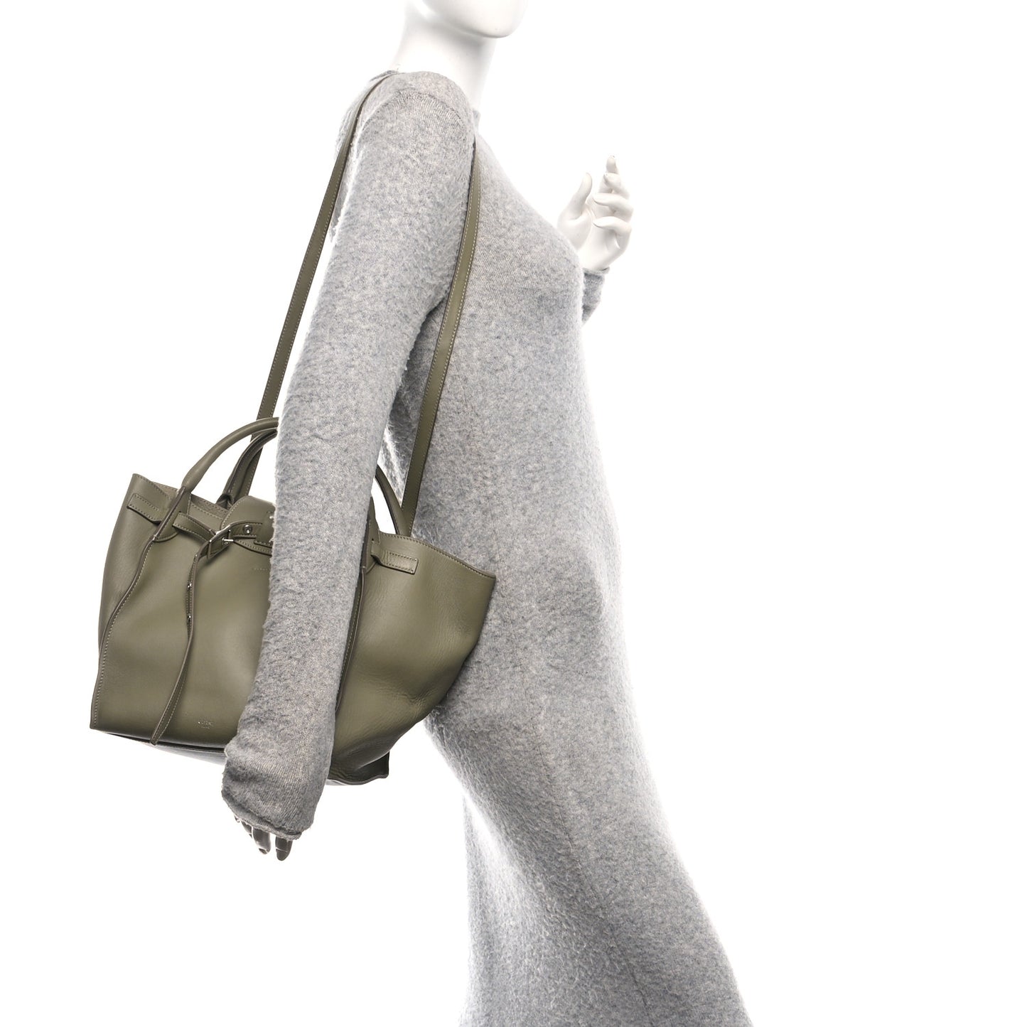 Smooth Calfskin Small Big Bag Sage