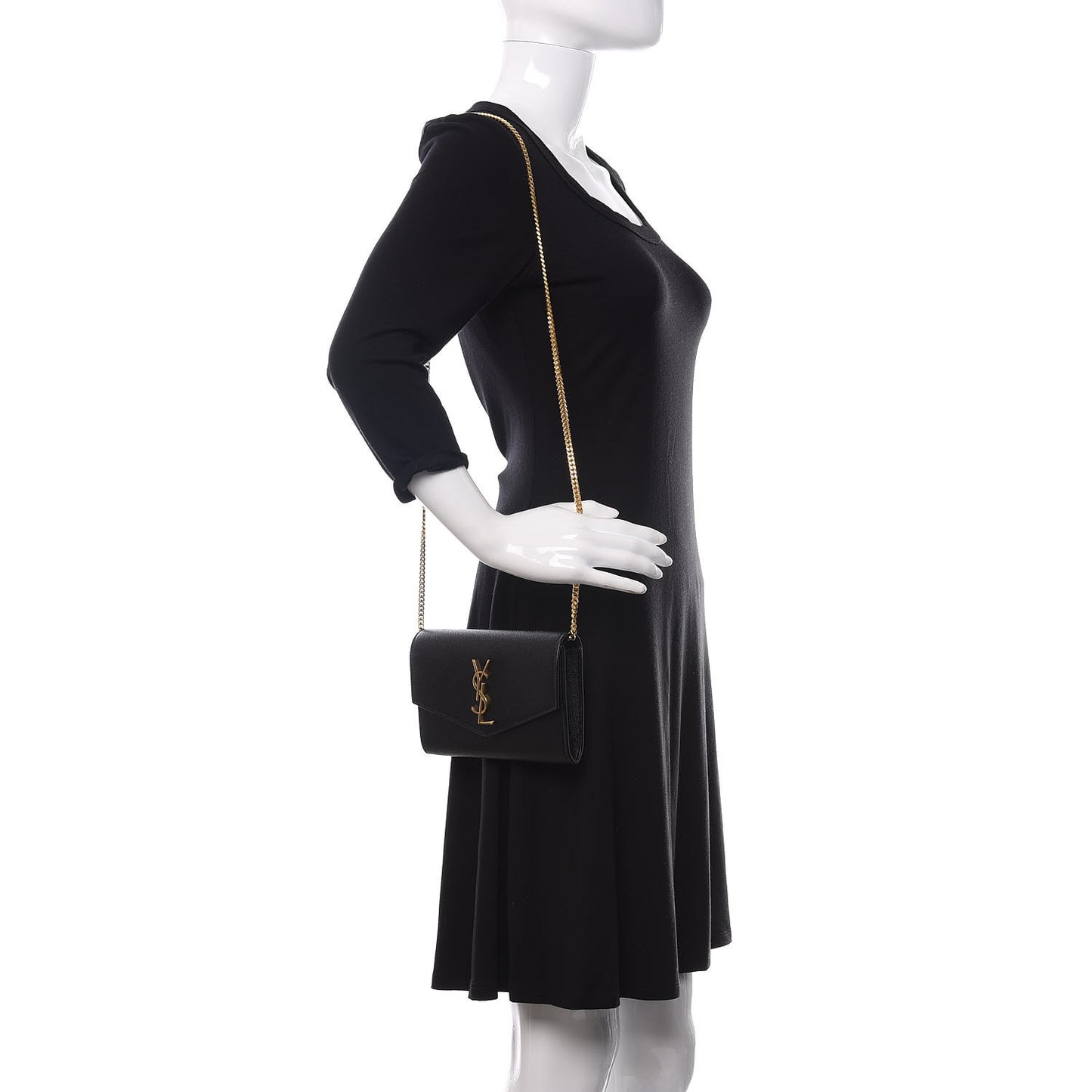 Grain De Poudre Uptown Chain Wallet Black