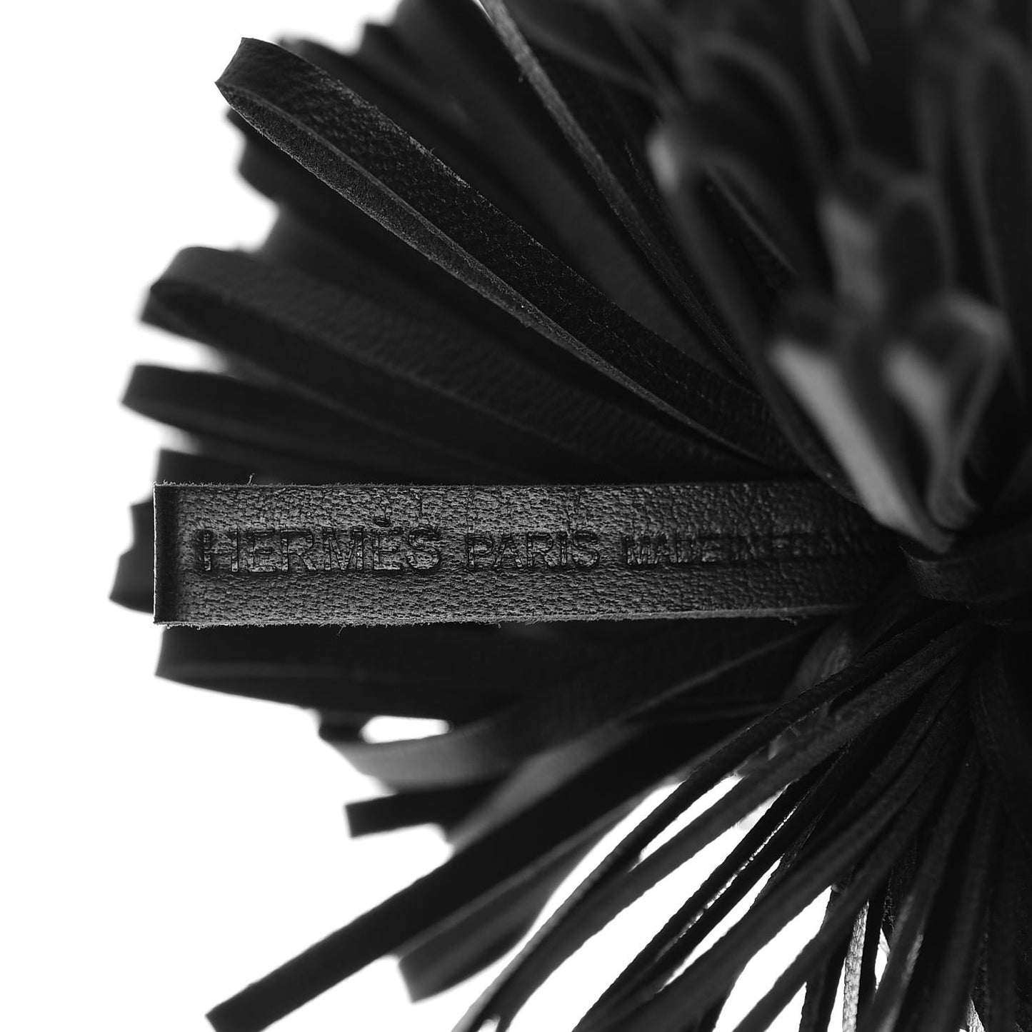 Lambskin Carmen Tassel Key Holder Black