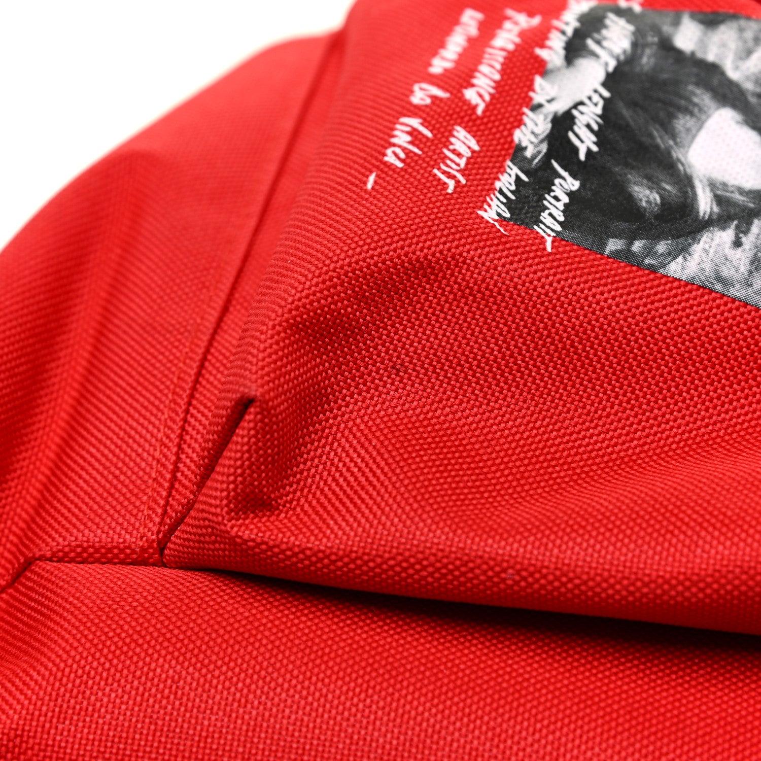 Chloe OFF-WHITE Canvas Mona Lisa Backpack Red 29 of 30