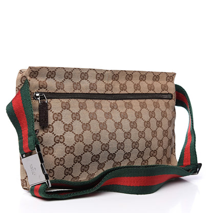 Gucci Monogram Web Belt Bag Dark Brown 2 of 7