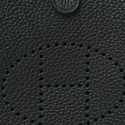 Hermes Taurillon Clemence Evelyne TPM Black Chocolate 8 of 11